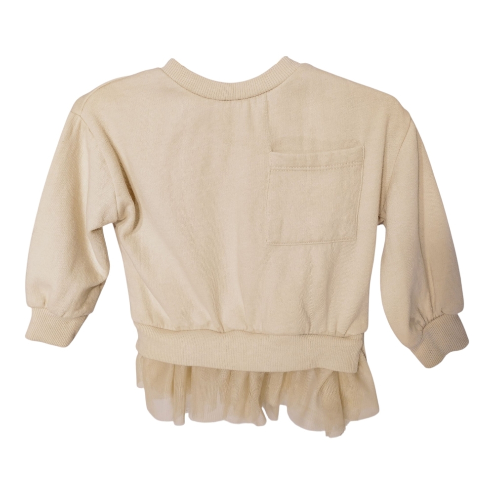 Jessica Simpson Sweatshirt Toddler Girls Size 12M TuTu Trim
